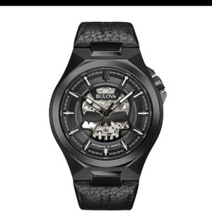 Nwot Bulova Mens Skull Maquina Model: 98A238